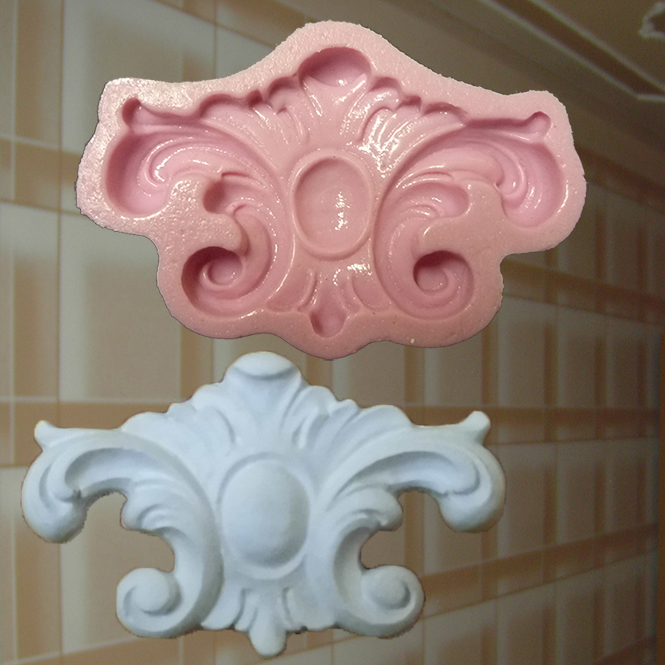 21-gips5300bb960128b Gießform Stuck Seife Machen Blume Verzierung Silikonform Ornament Relief