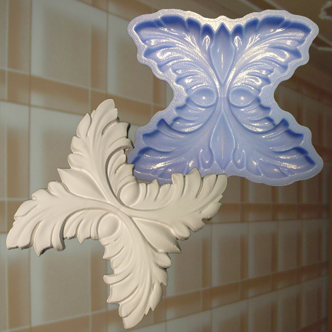 118-70g-9-10-1 1 Dekorelement Stuckdekor Ornament Wanddekor